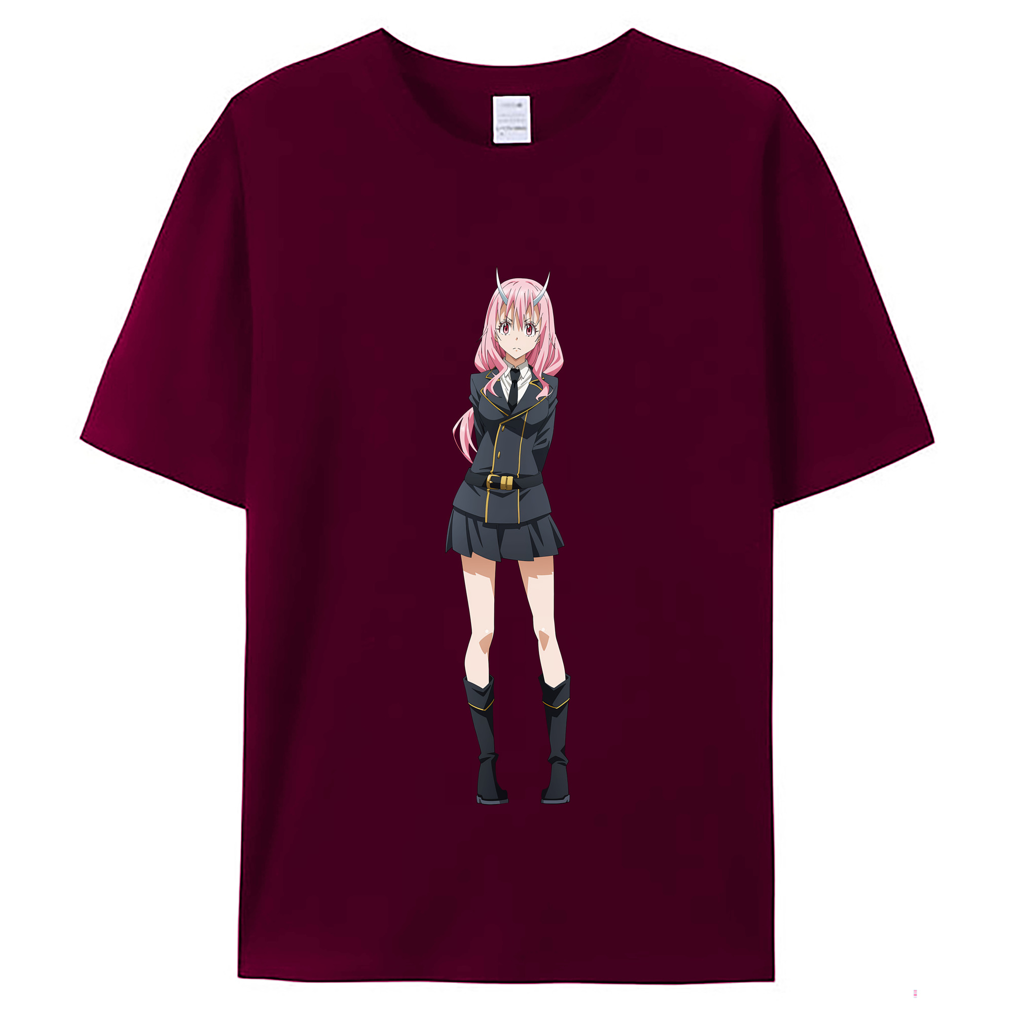 （画像用） 転スラ Regarding Reincarnated to Slime レディースカジュアルプリントTシャツ（綿100％）